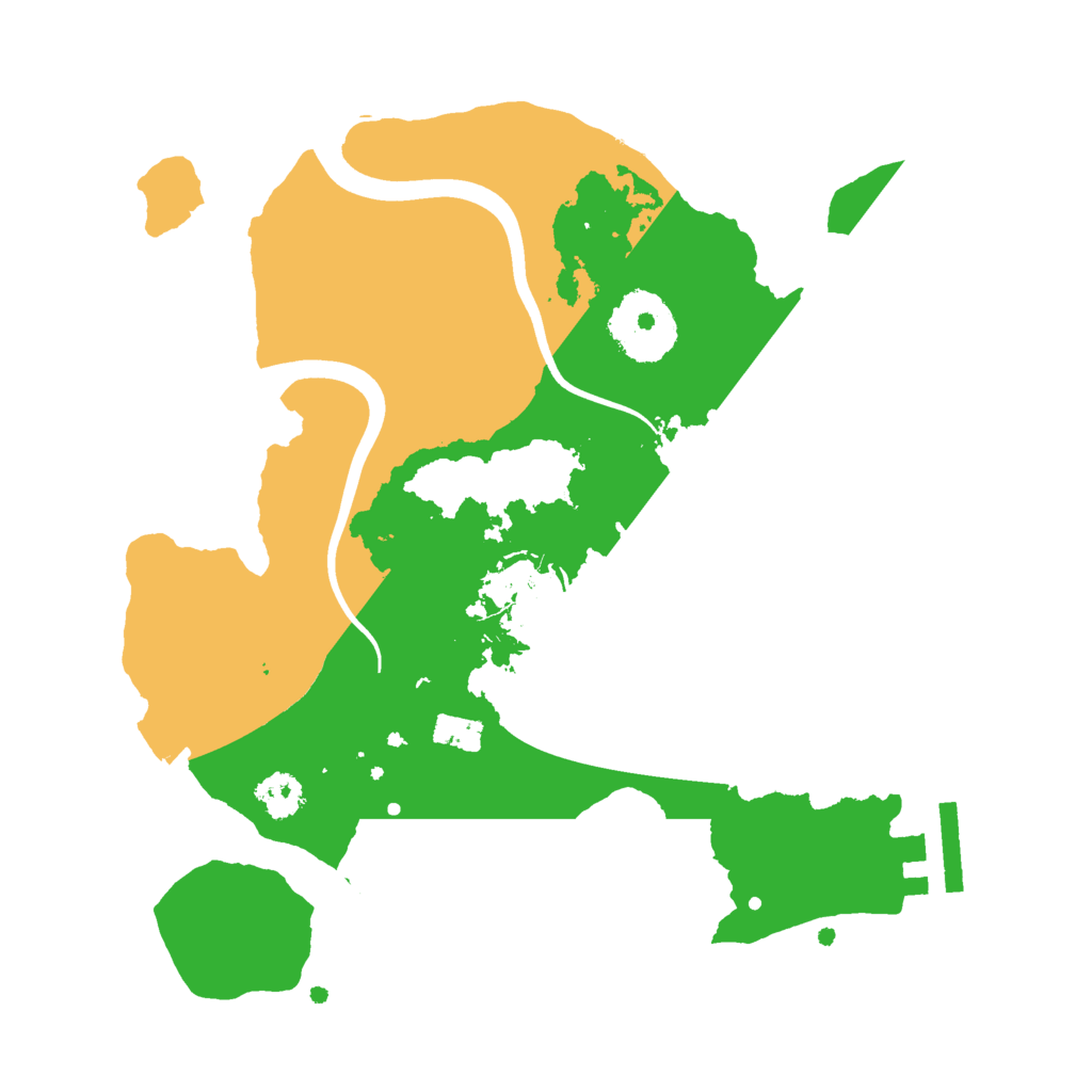 Biome Rust Map: Procedural Map, Size: 2450, Seed: 6566564