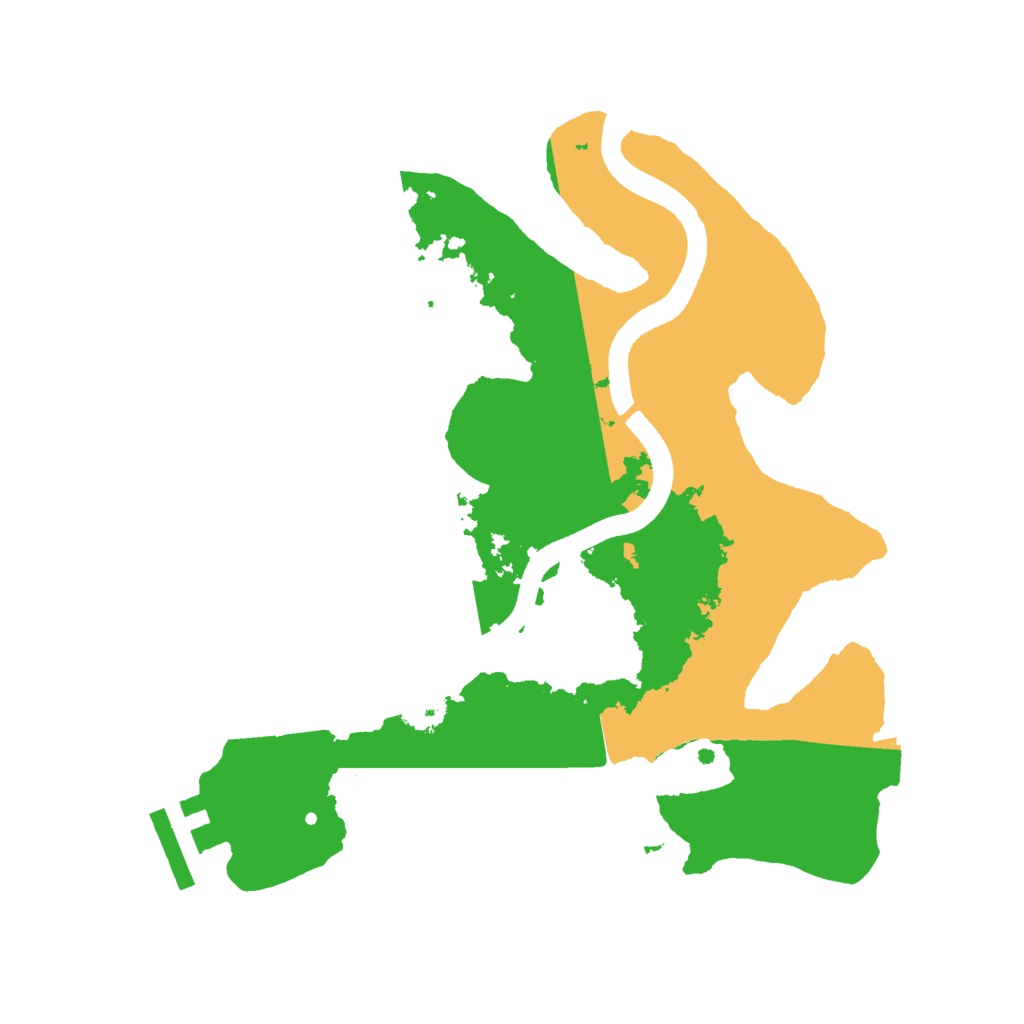 Biome Rust Map: Procedural Map, Size: 2500, Seed: 866305537