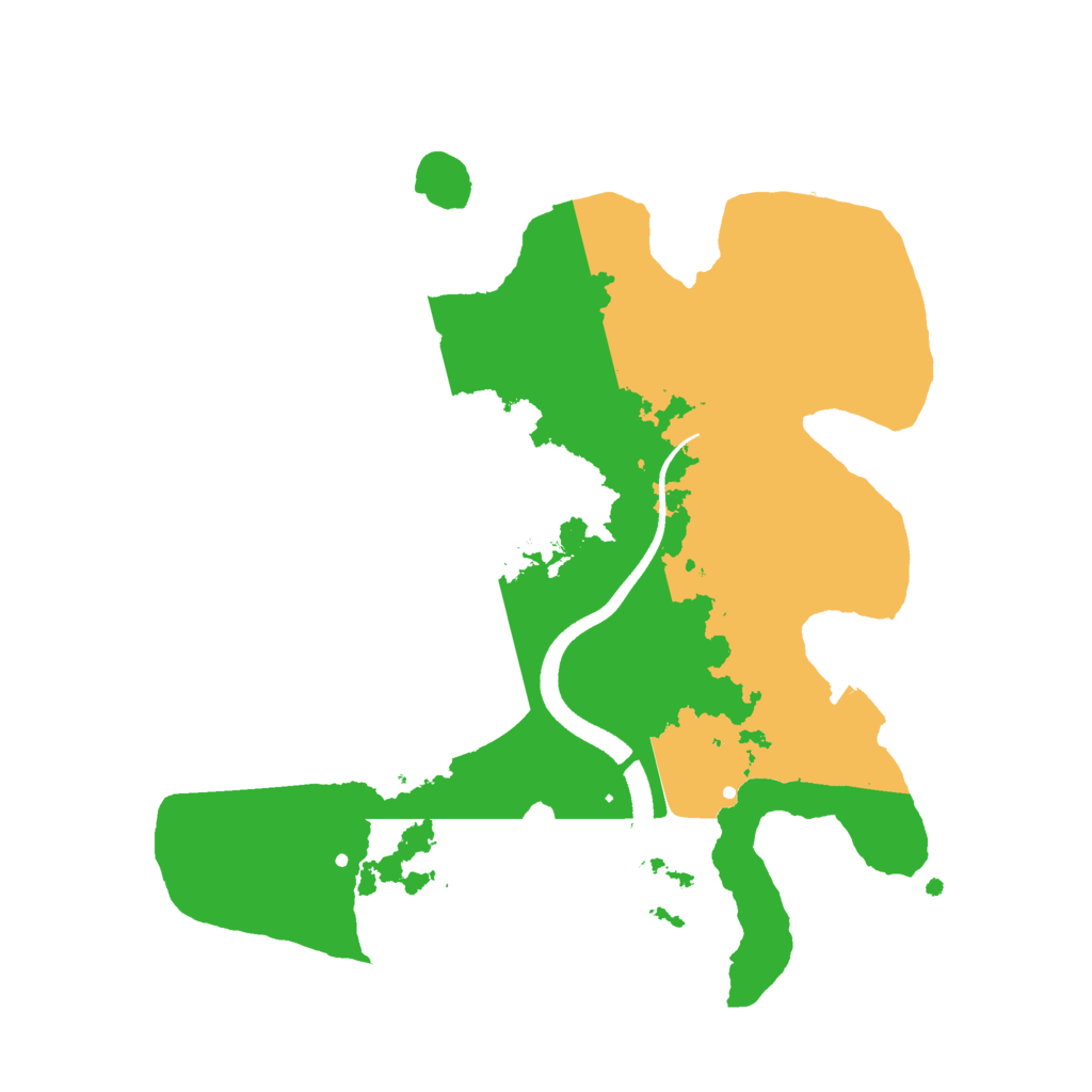 Biome Rust Map: Procedural Map, Size: 2500, Seed: 11839