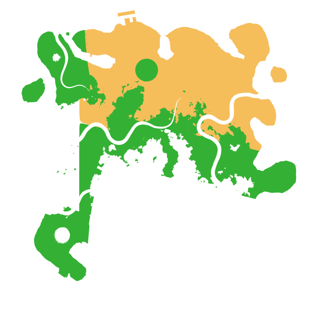 Biome Rust Map: Procedural Map, Size: 3700, Seed: 143969227