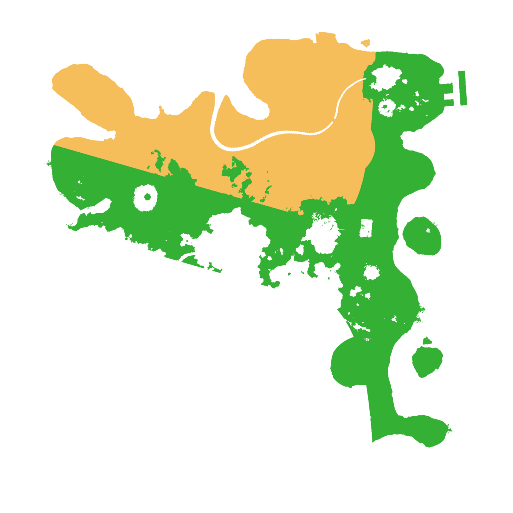 Biome Rust Map: Procedural Map, Size: 3000, Seed: 41409975