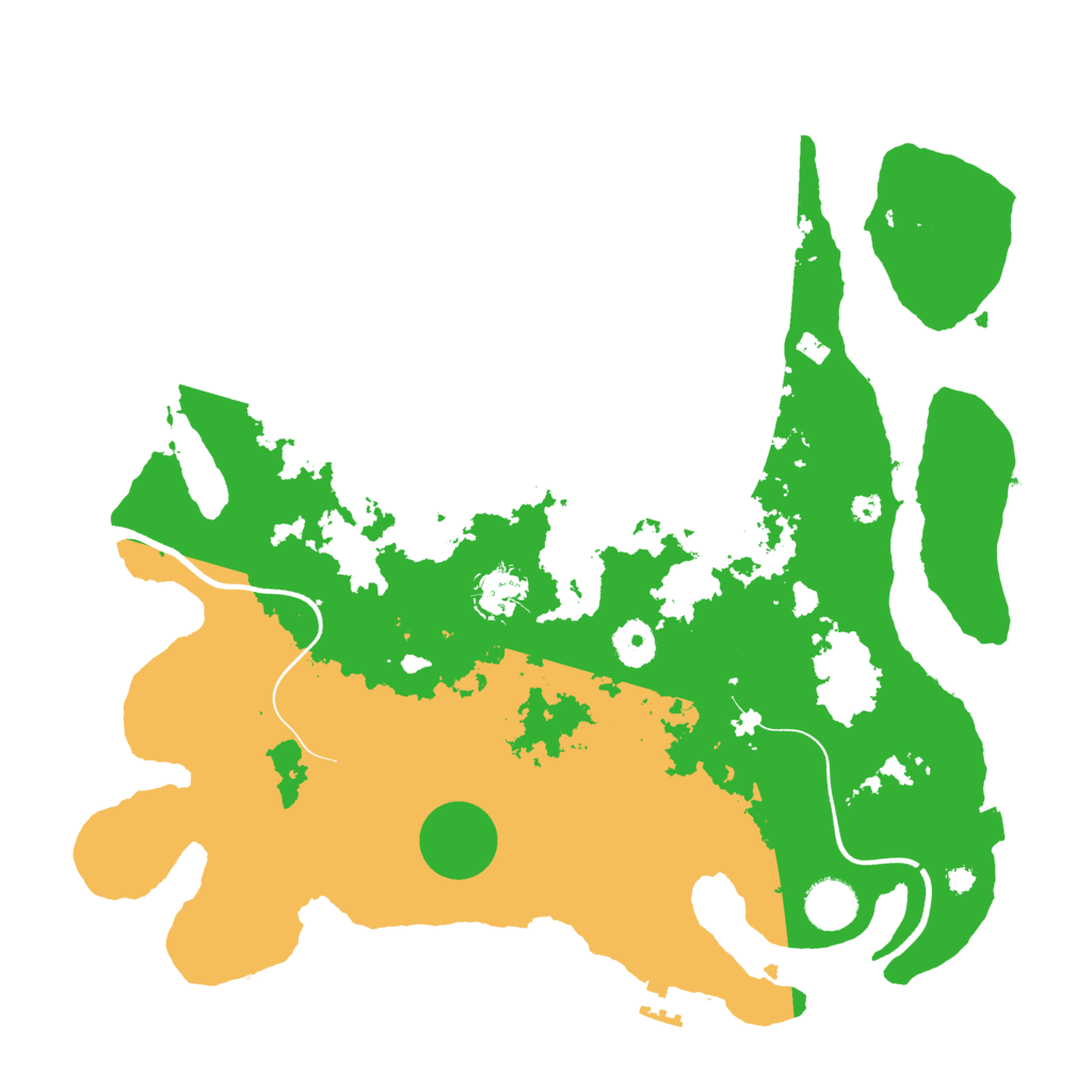 Biome Rust Map: Procedural Map, Size: 3700, Seed: 2122631222