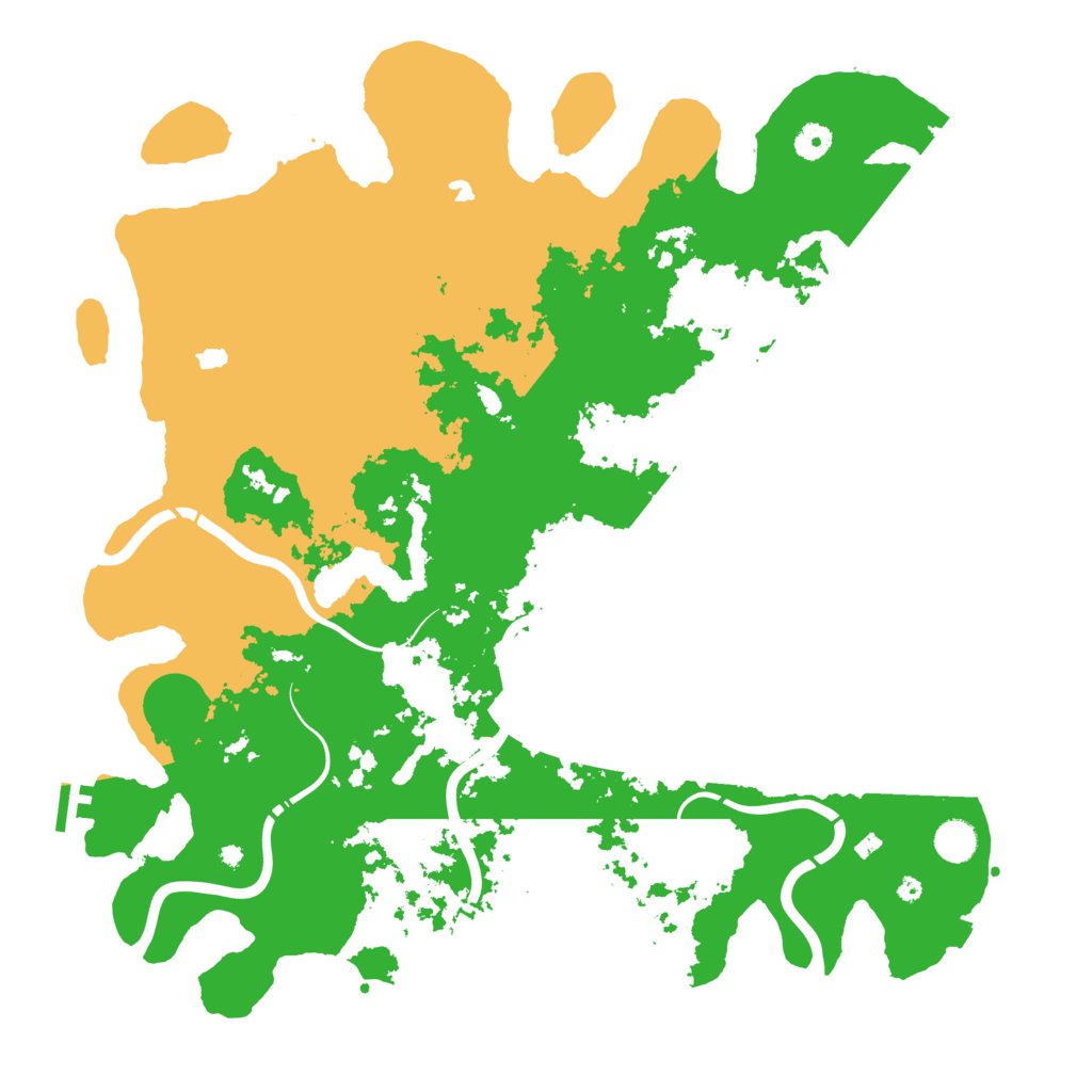 Biome Rust Map: Procedural Map, Size: 4500, Seed: 835465239