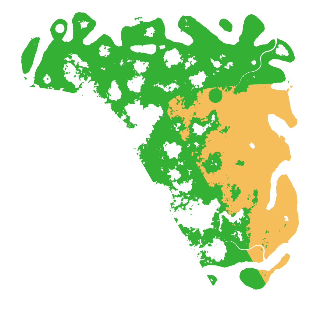 Biome Rust Map: Procedural Map, Size: 6000, Seed: 20823