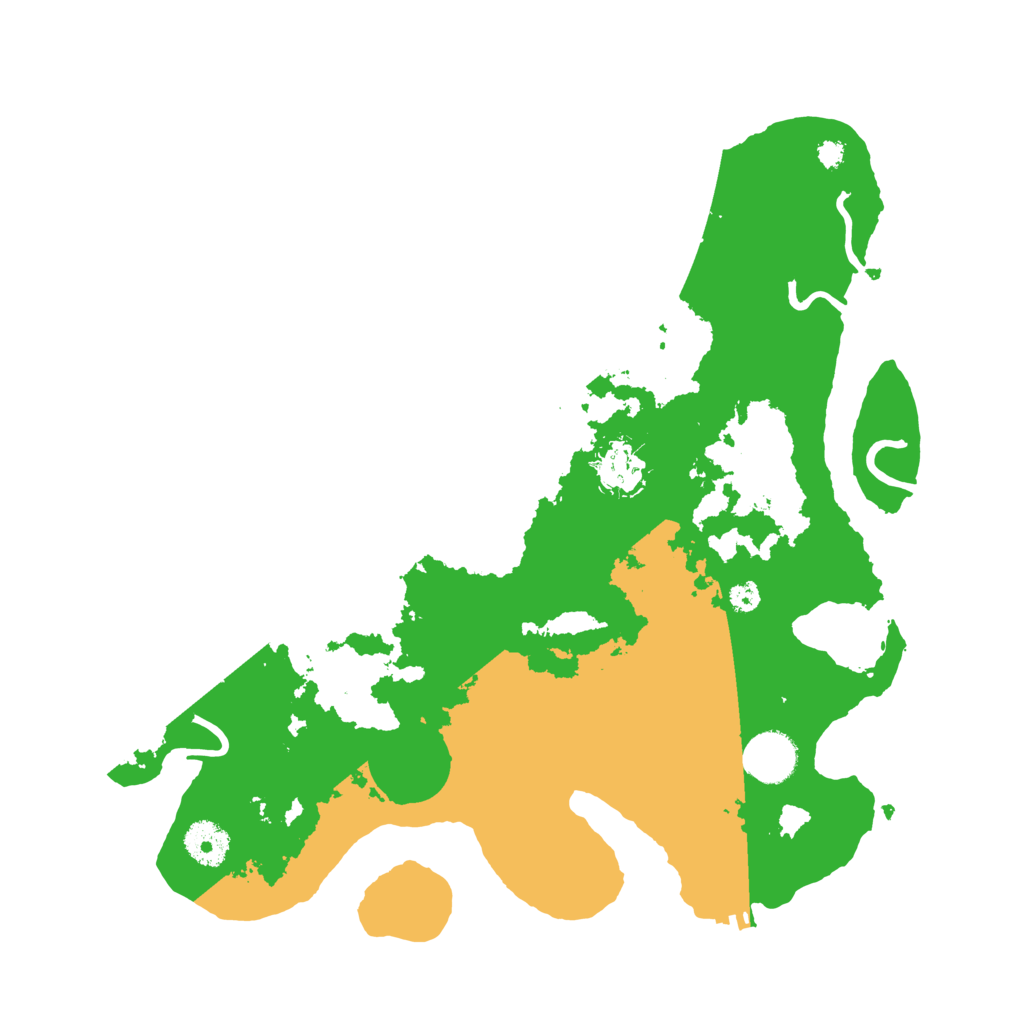 Biome Rust Map: Procedural Map, Size: 3500, Seed: 457013844