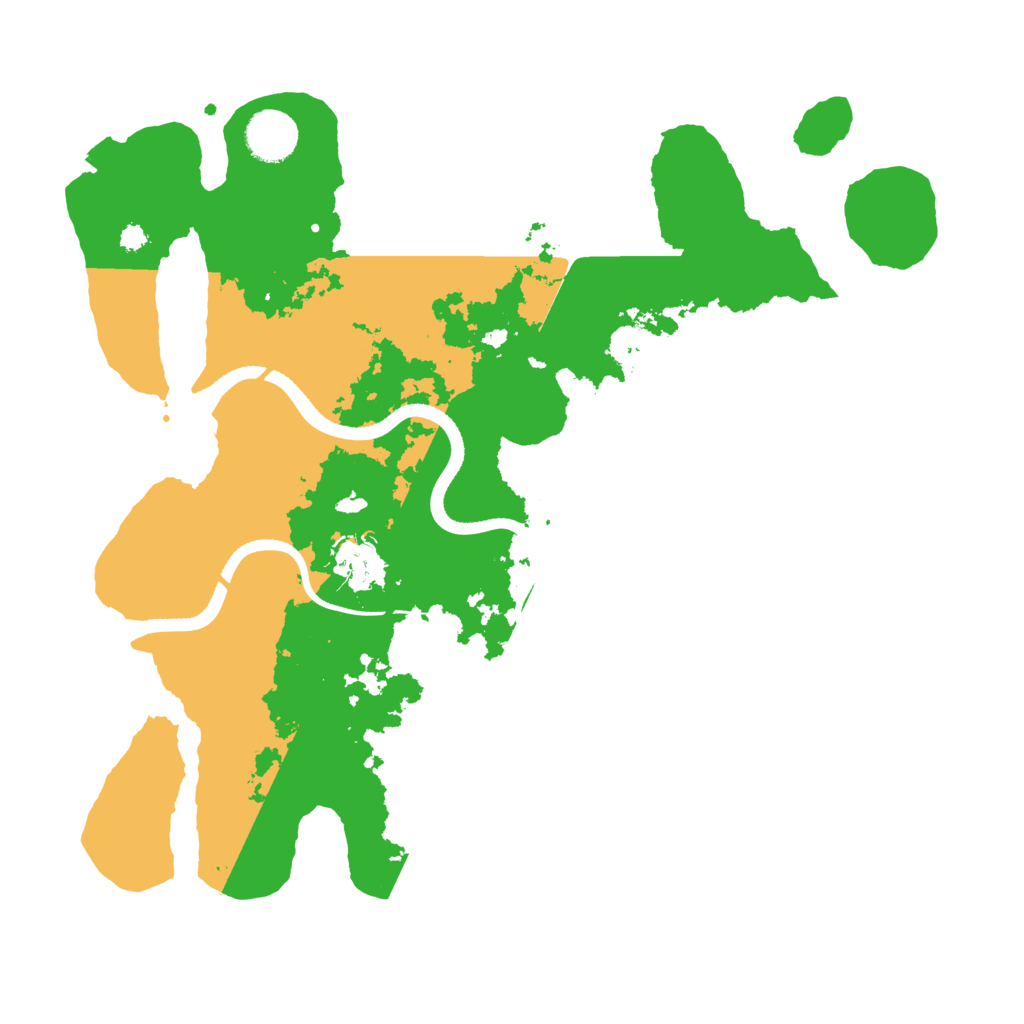 Biome Rust Map: Procedural Map, Size: 3500, Seed: 56845138