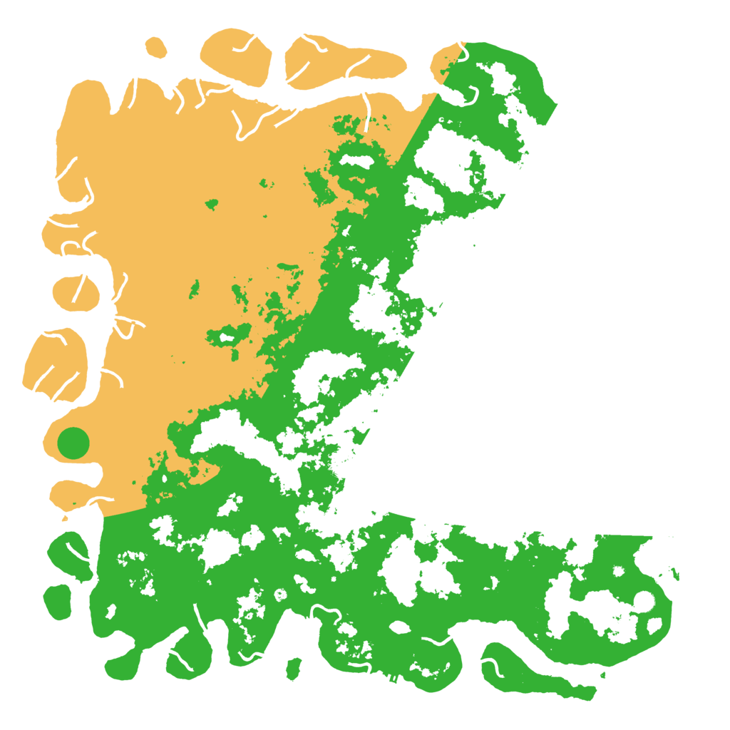 Biome Rust Map: Procedural Map, Size: 6000, Seed: 3080