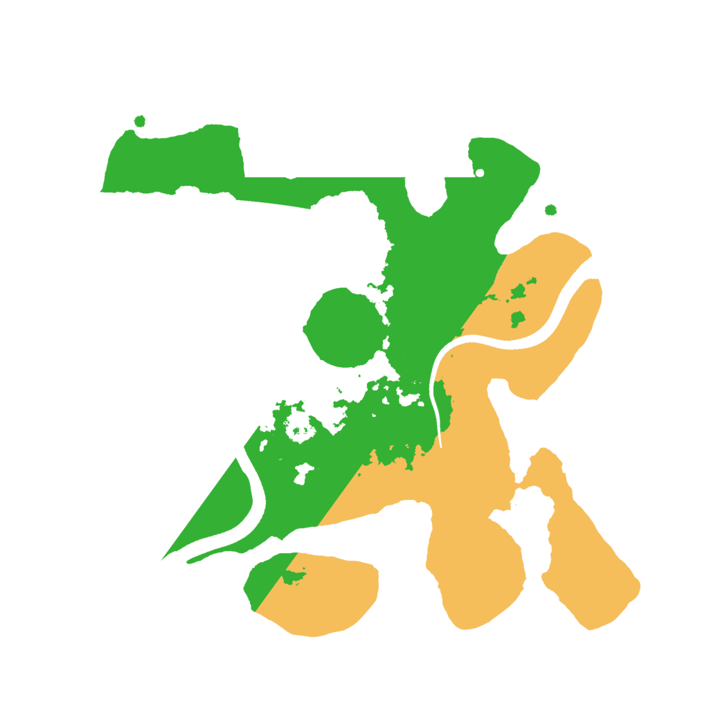 Biome Rust Map: Procedural Map, Size: 2500, Seed: 7263580