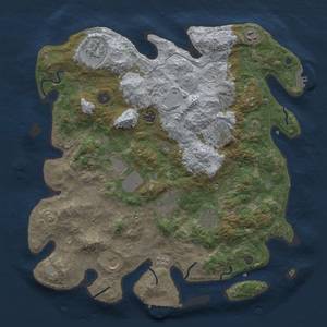 Thumbnail Rust Map: Procedural Map, Size: 4000, Seed: 1231, 18 Monuments