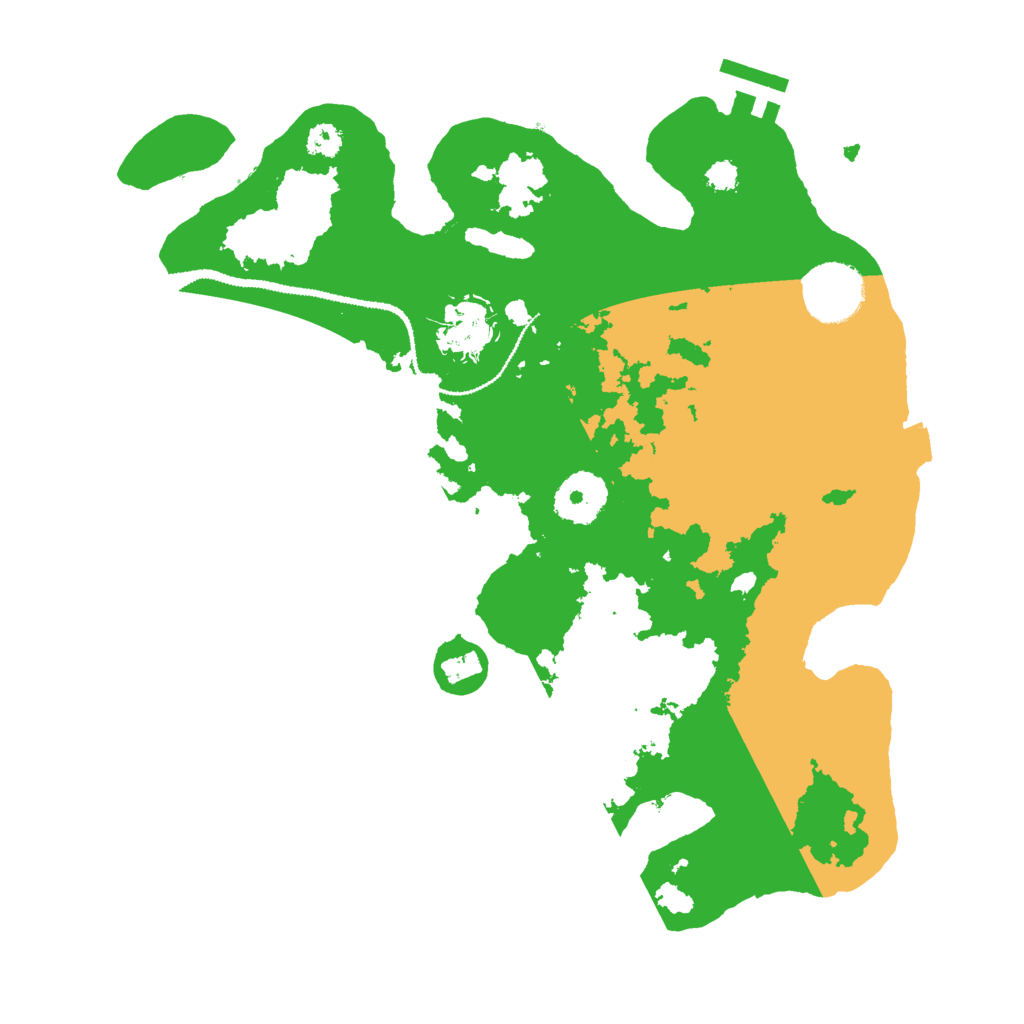 Biome Rust Map: Procedural Map, Size: 3000, Seed: 77245
