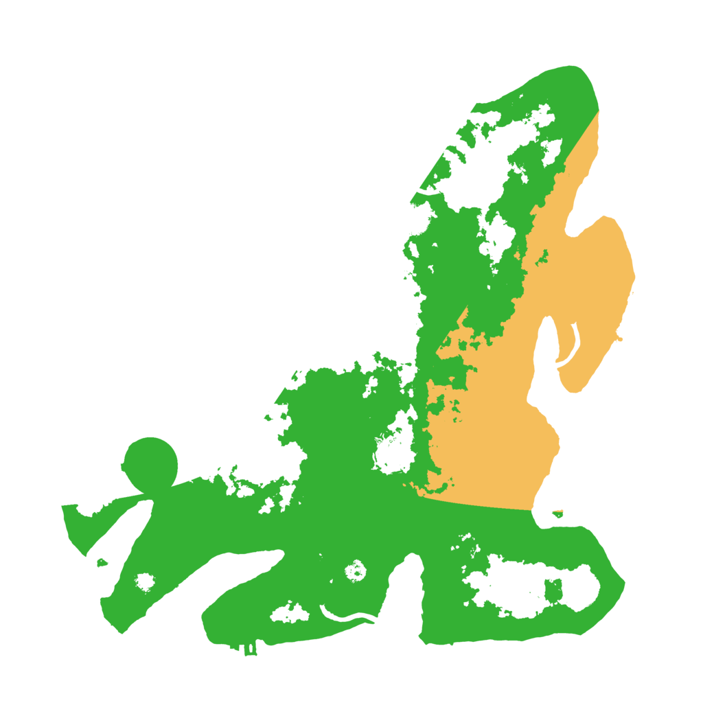 Biome Rust Map: Procedural Map, Size: 3500, Seed: 13457