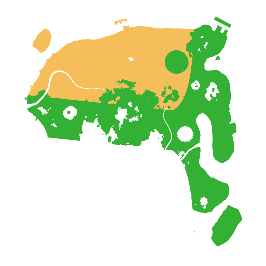 Biome Rust Map: Procedural Map, Size: 3000, Seed: 1833620657