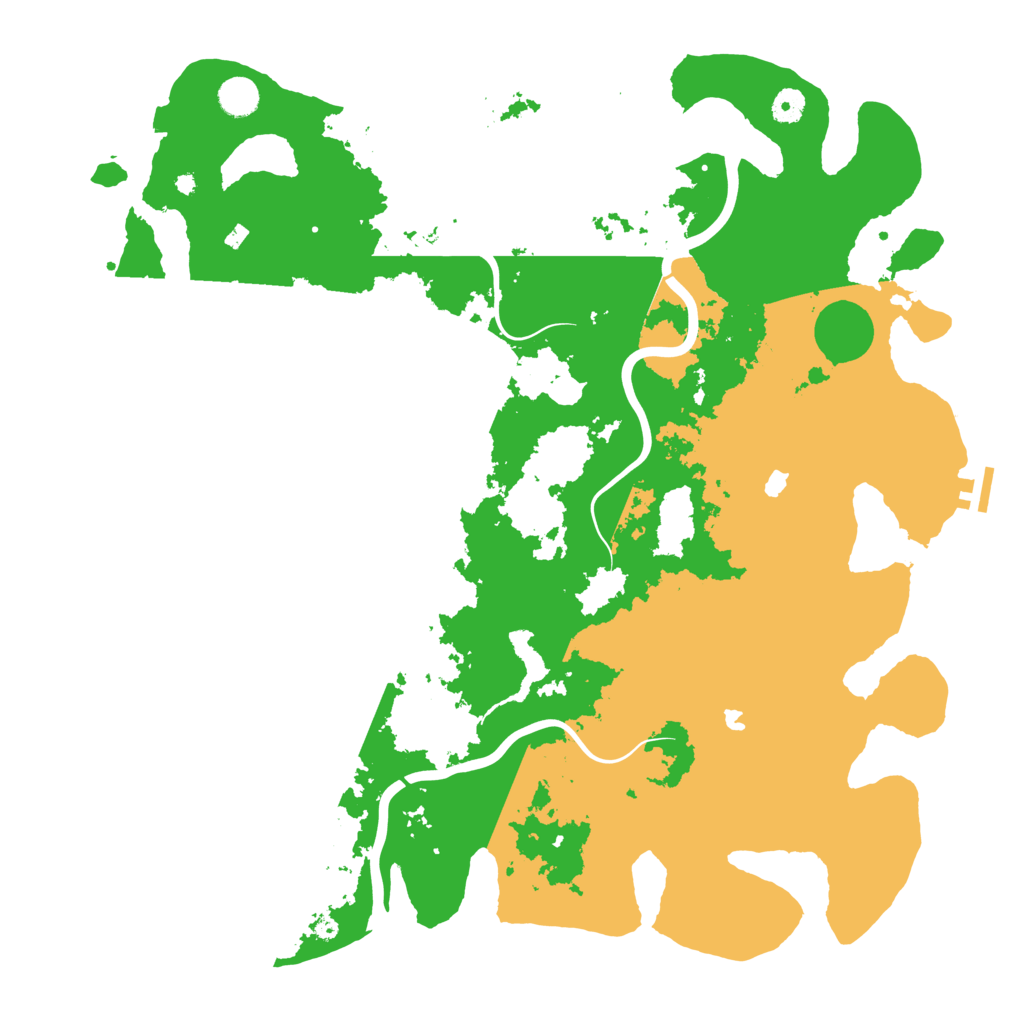 Biome Rust Map: Procedural Map, Size: 4550, Seed: 12345