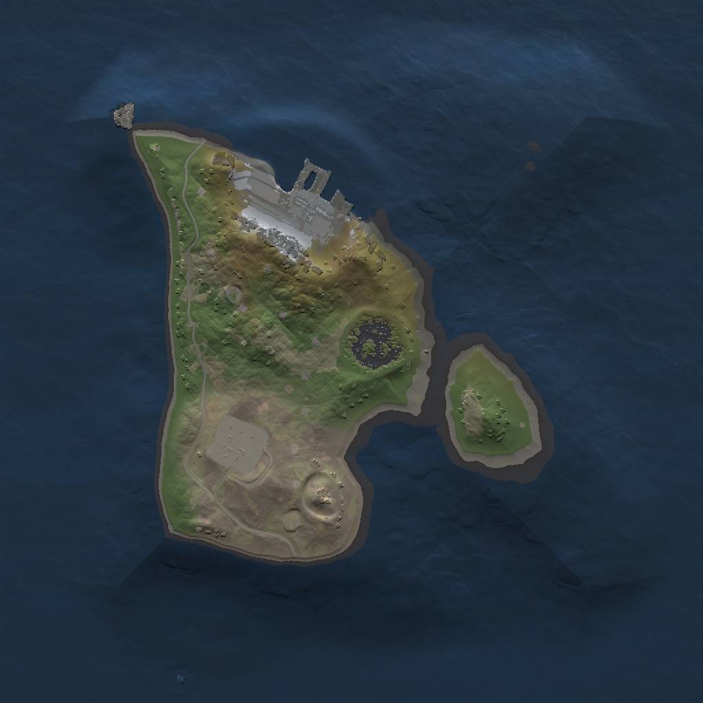 Rust Map: Procedural Map, Size: 1469, Seed: 69, 5 Monuments