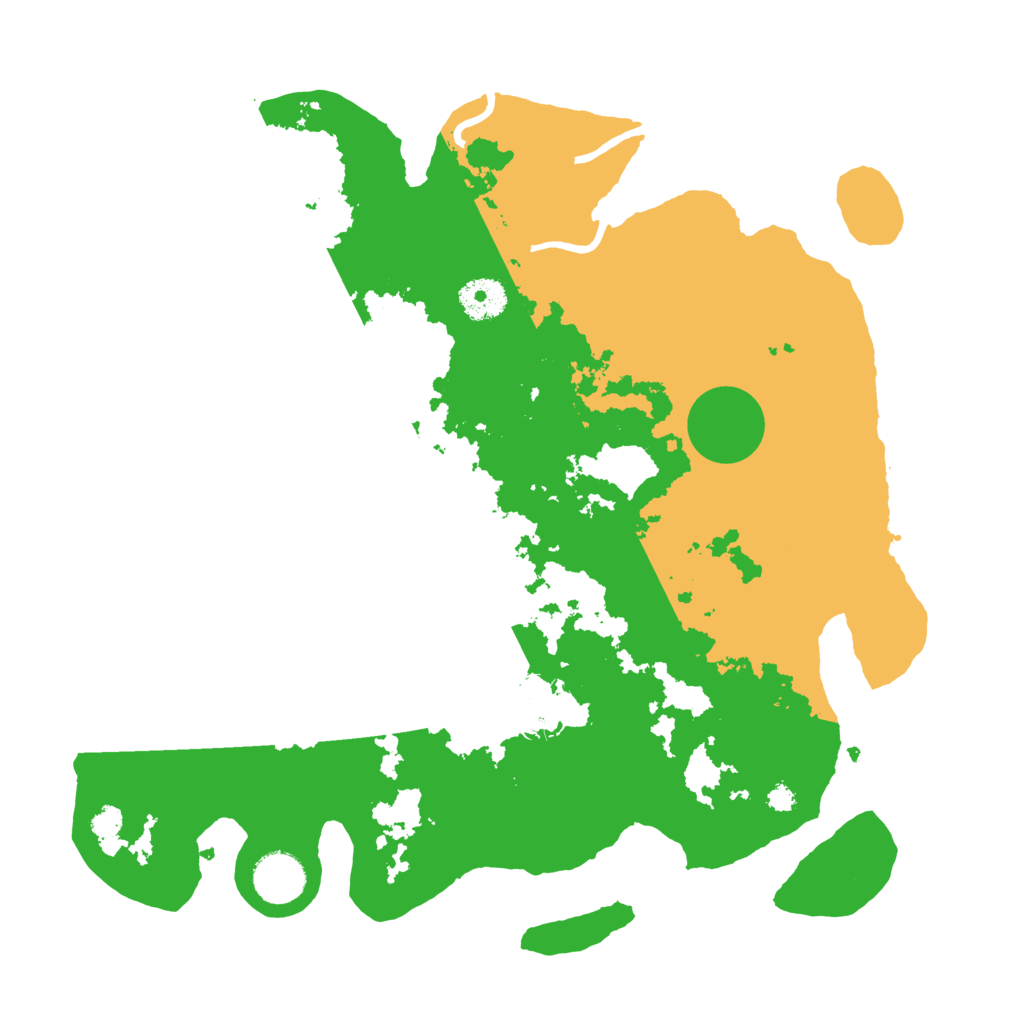 Biome Rust Map: Procedural Map, Size: 3500, Seed: 991892604