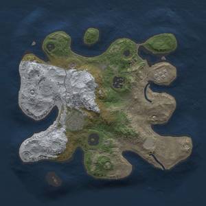 Thumbnail Rust Map: Procedural Map, Size: 2500, Seed: 4000, 10 Monuments