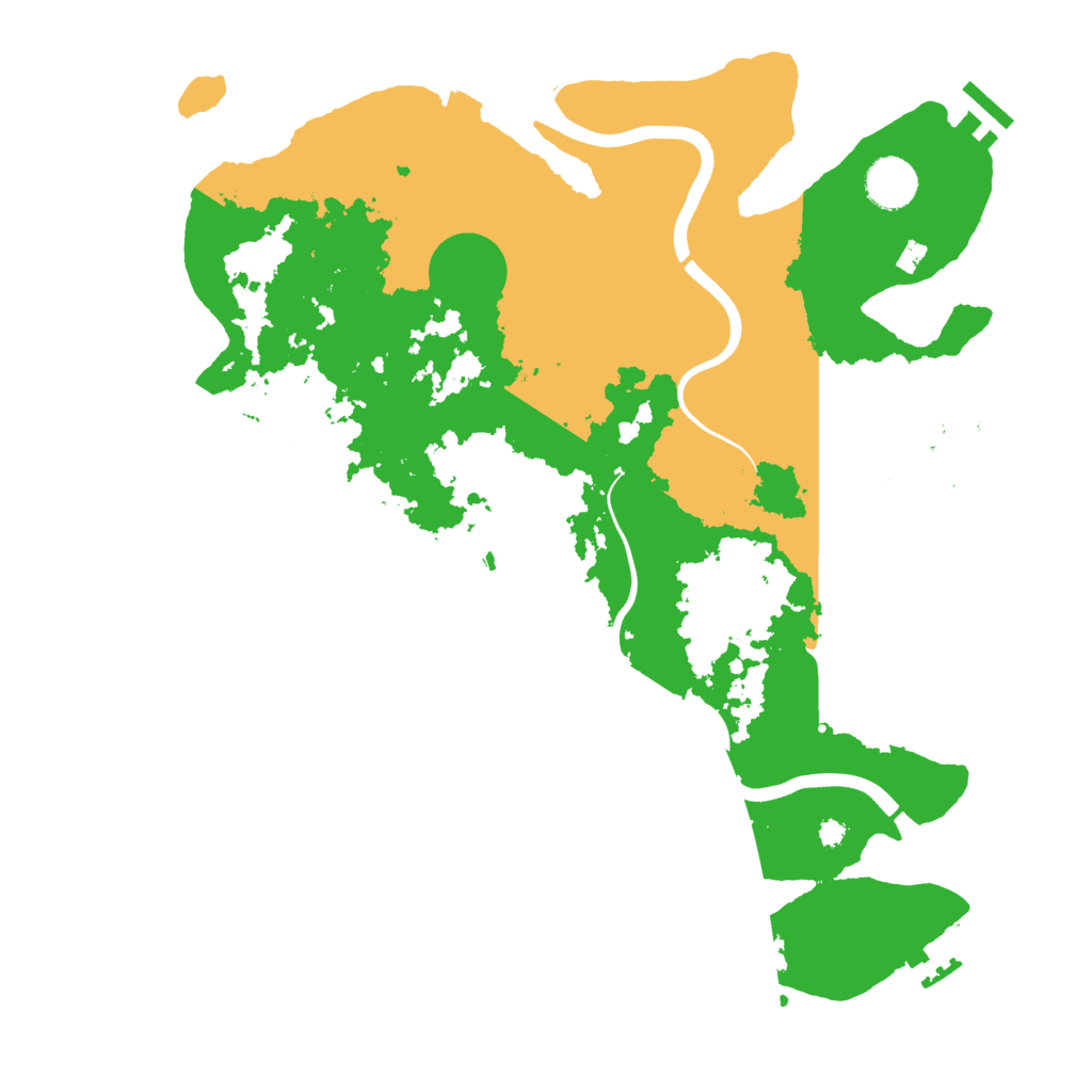 Biome Rust Map: Procedural Map, Size: 3700, Seed: 1999936137