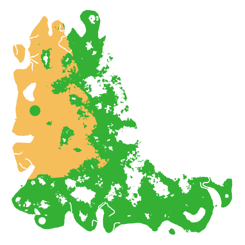 Biome Rust Map: Procedural Map, Size: 6000, Seed: 17267