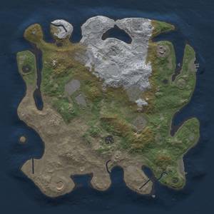 Thumbnail Rust Map: Procedural Map, Size: 3550, Seed: 919559534, 18 Monuments
