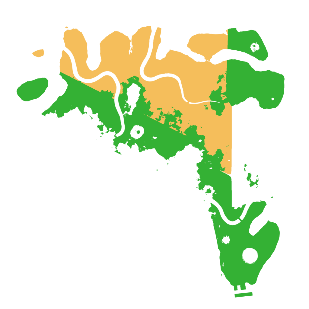 Biome Rust Map: Procedural Map, Size: 3500, Seed: 2090123823