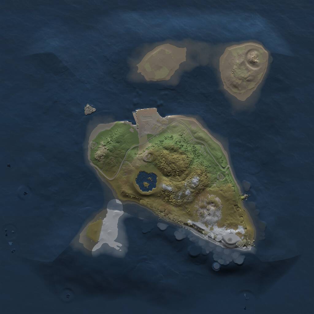 Rust Map: Procedural Map, Size: 1500, Seed: 1811683422, 1 Monuments