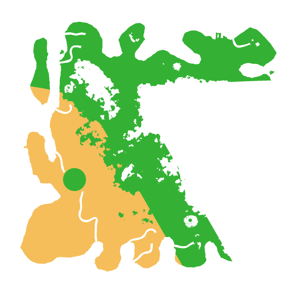 Biome Rust Map: Procedural Map, Size: 3500, Seed: 3381