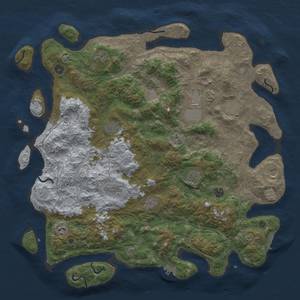 Thumbnail Rust Map: Procedural Map, Size: 4800, Seed: 1910298792, 20 Monuments