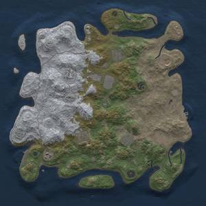 Thumbnail Rust Map: Procedural Map, Size: 4000, Seed: 149362142, 19 Monuments