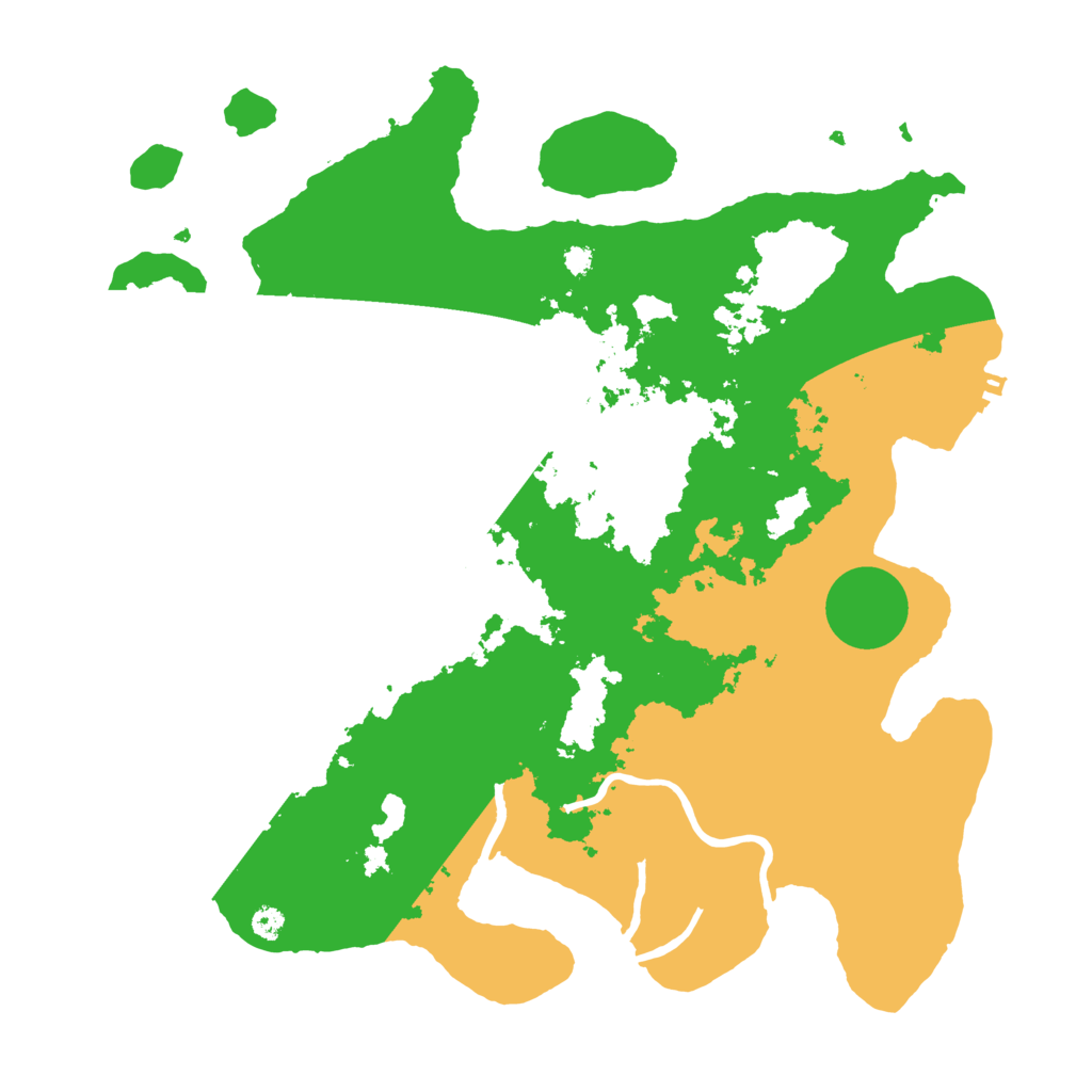 Biome Rust Map: Procedural Map, Size: 3500, Seed: 17726439