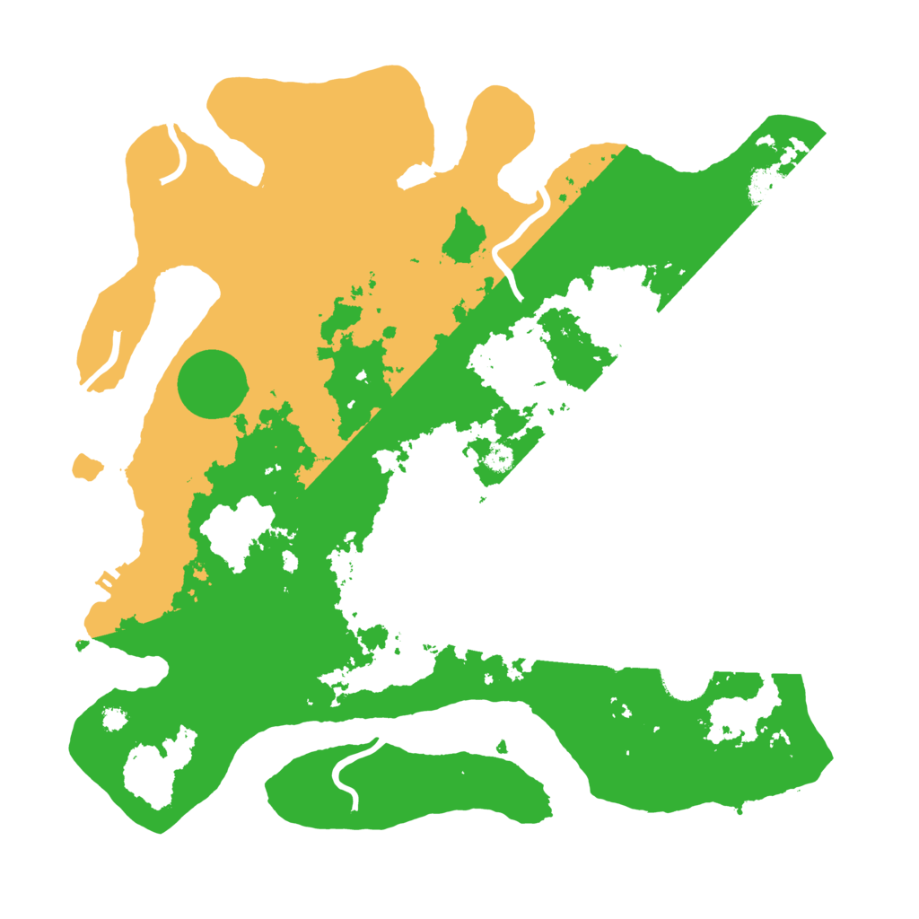 Biome Rust Map: Procedural Map, Size: 3500, Seed: 7458756
