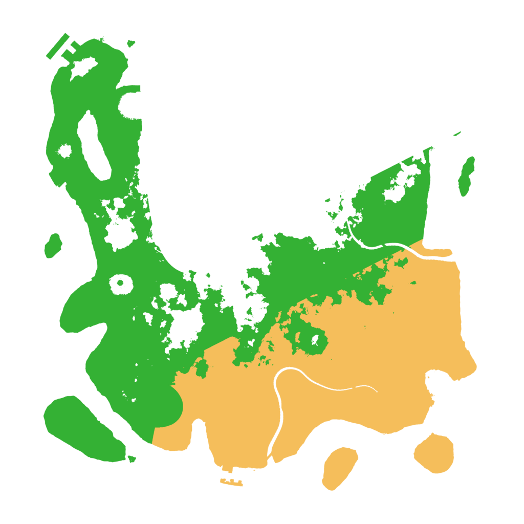 Biome Rust Map: Procedural Map, Size: 3500, Seed: 7458757