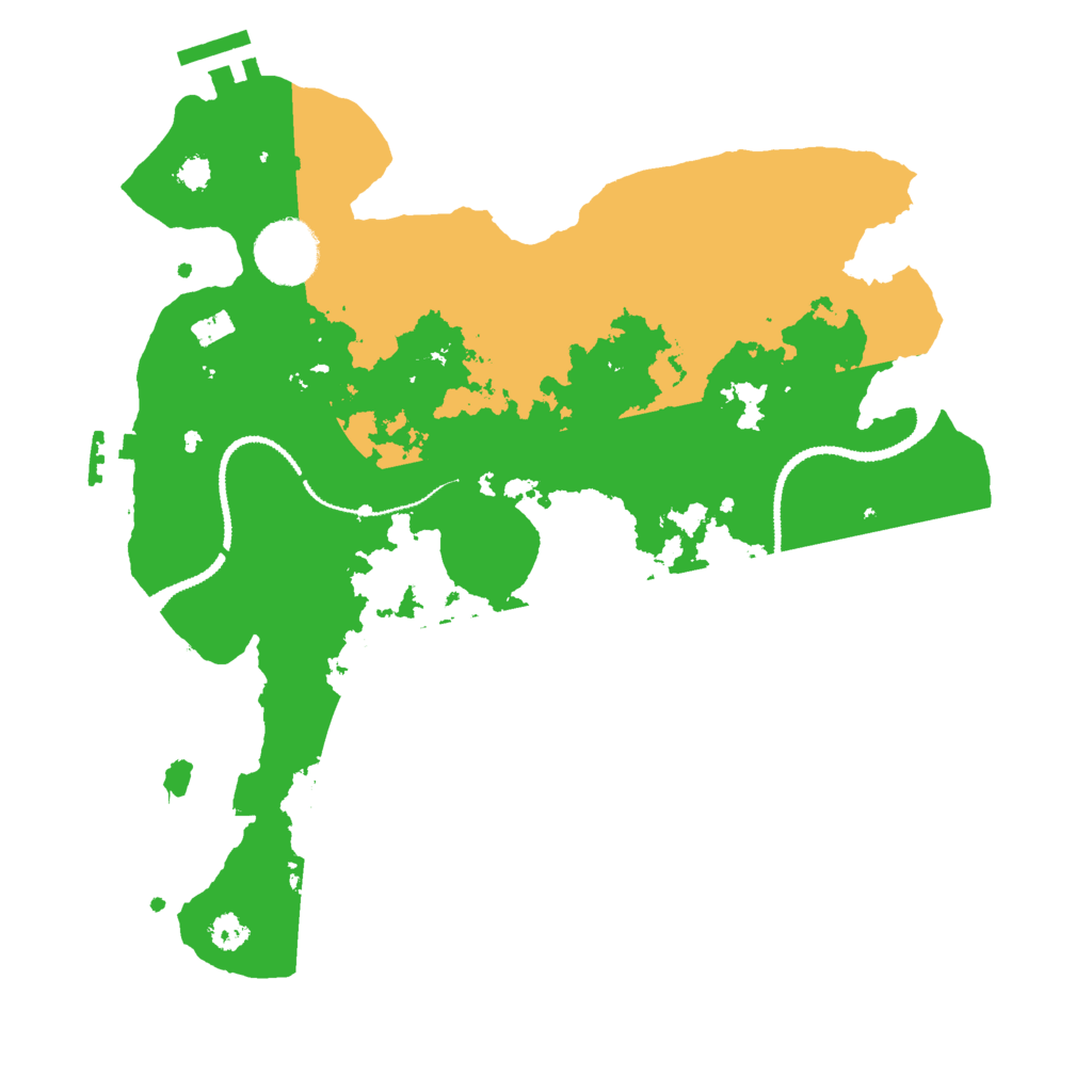 Biome Rust Map: Procedural Map, Size: 3000, Seed: 15858