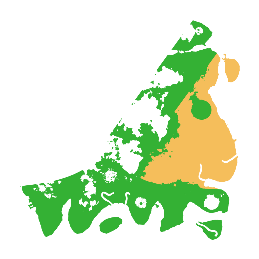 Biome Rust Map: Procedural Map, Size: 3500, Seed: 6395