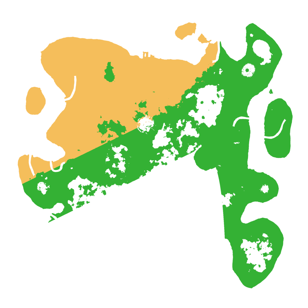 Biome Rust Map: Procedural Map, Size: 3500, Seed: 19632