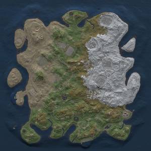 Thumbnail Rust Map: Procedural Map, Size: 4250, Seed: 1482506267, 20 Monuments