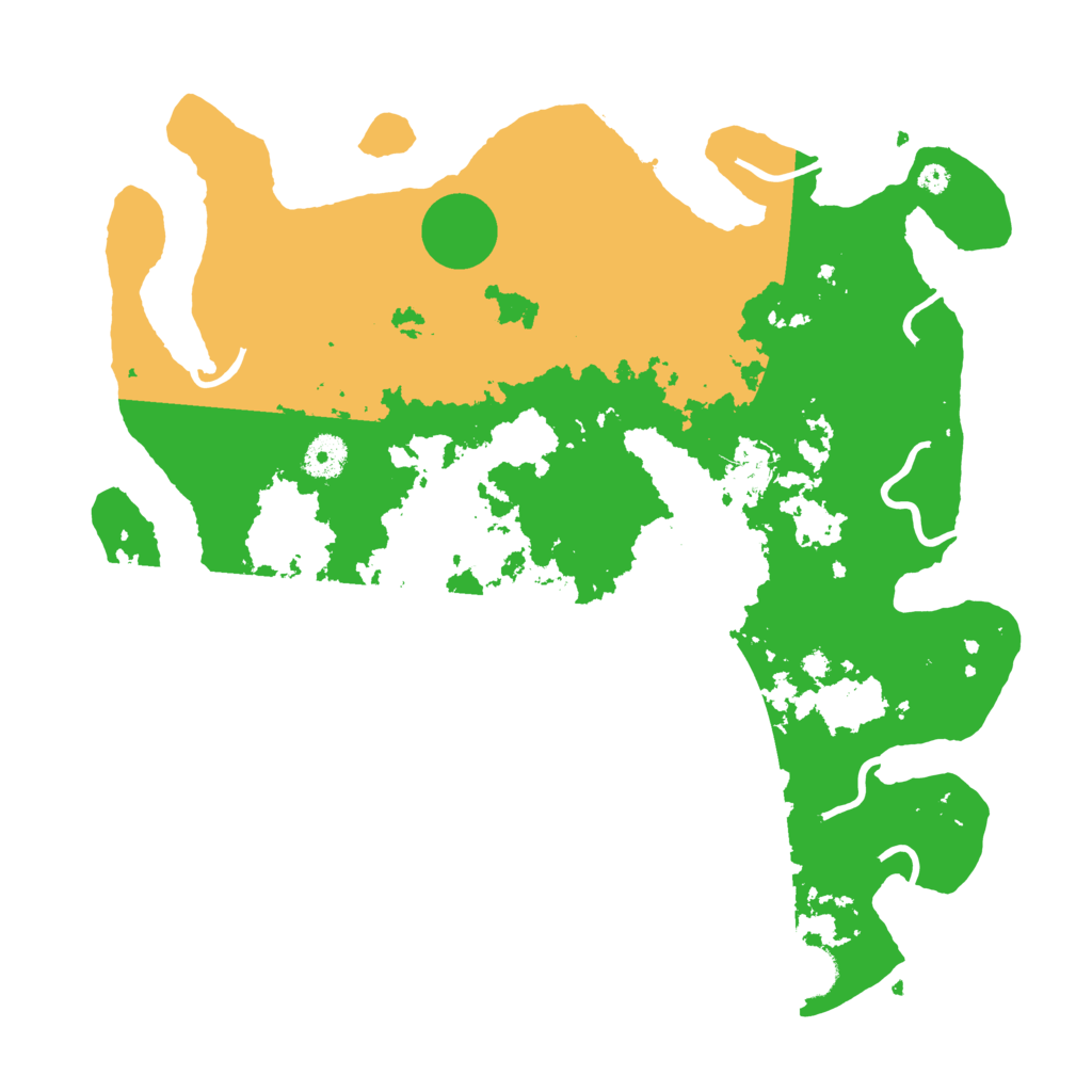 Biome Rust Map: Procedural Map, Size: 3800, Seed: 257517955