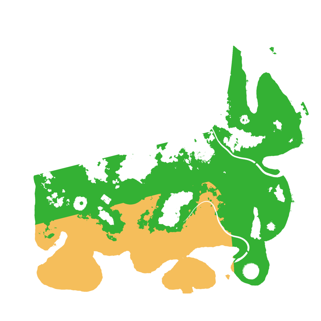 Biome Rust Map: Procedural Map, Size: 3500, Seed: 241085