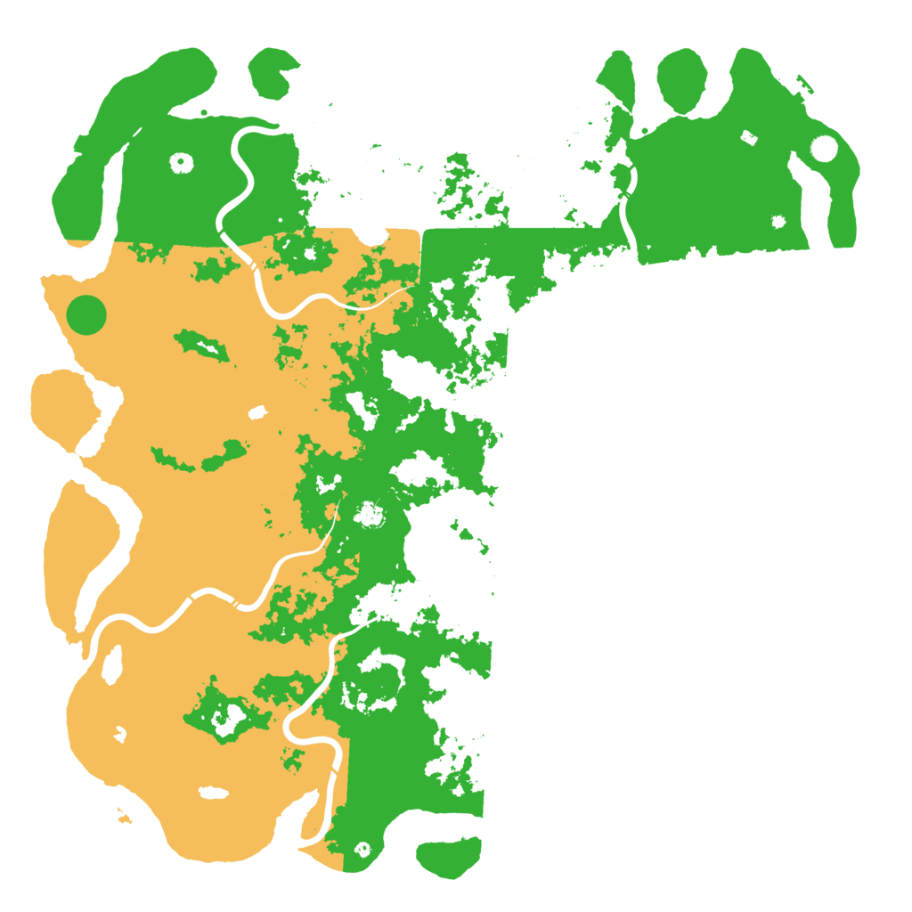 Biome Rust Map: Procedural Map, Size: 6000, Seed: 3585447