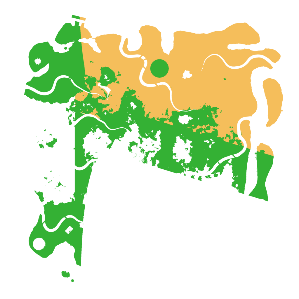 Biome Rust Map: Procedural Map, Size: 4300, Seed: 36319688