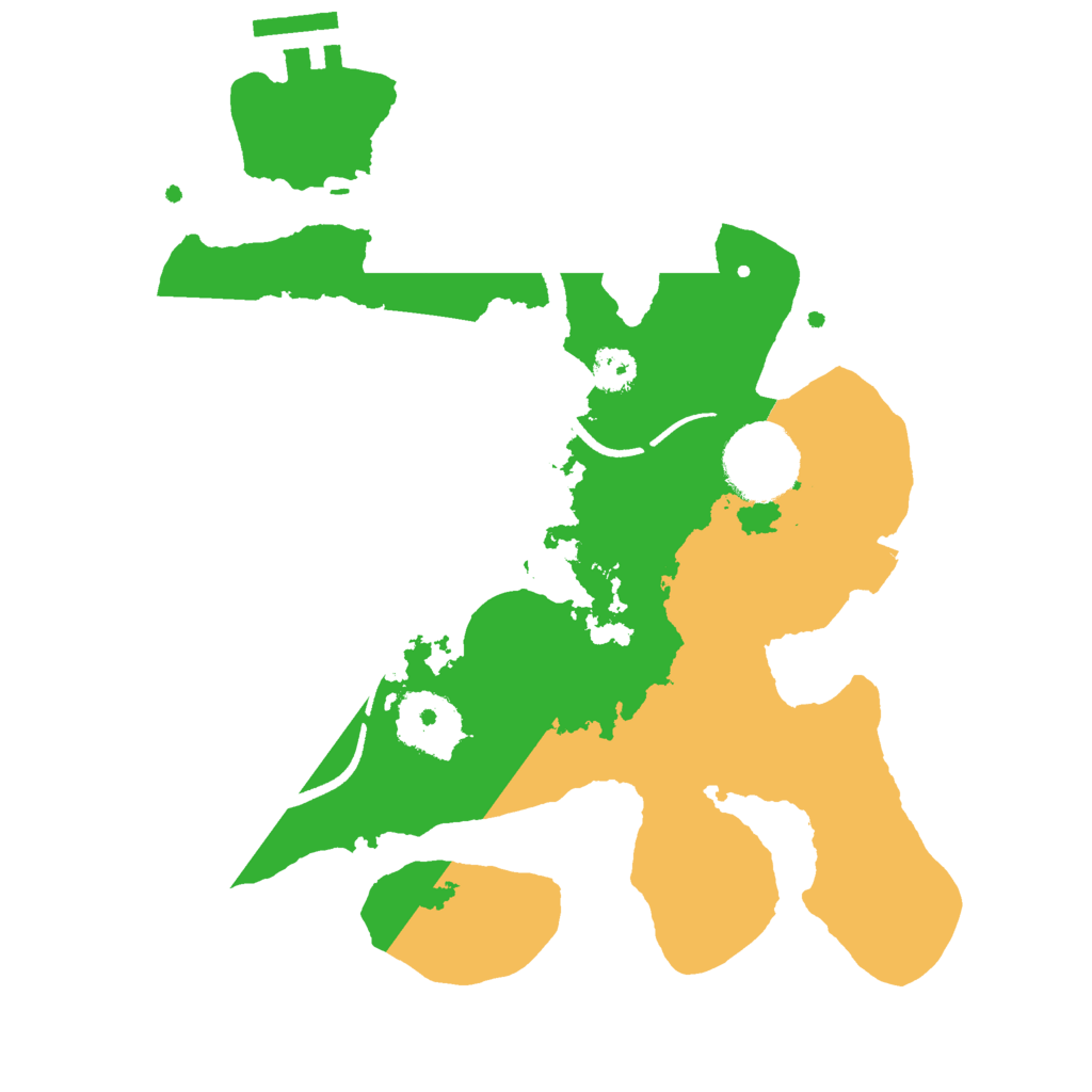 Biome Rust Map: Procedural Map, Size: 2600, Seed: 7263580