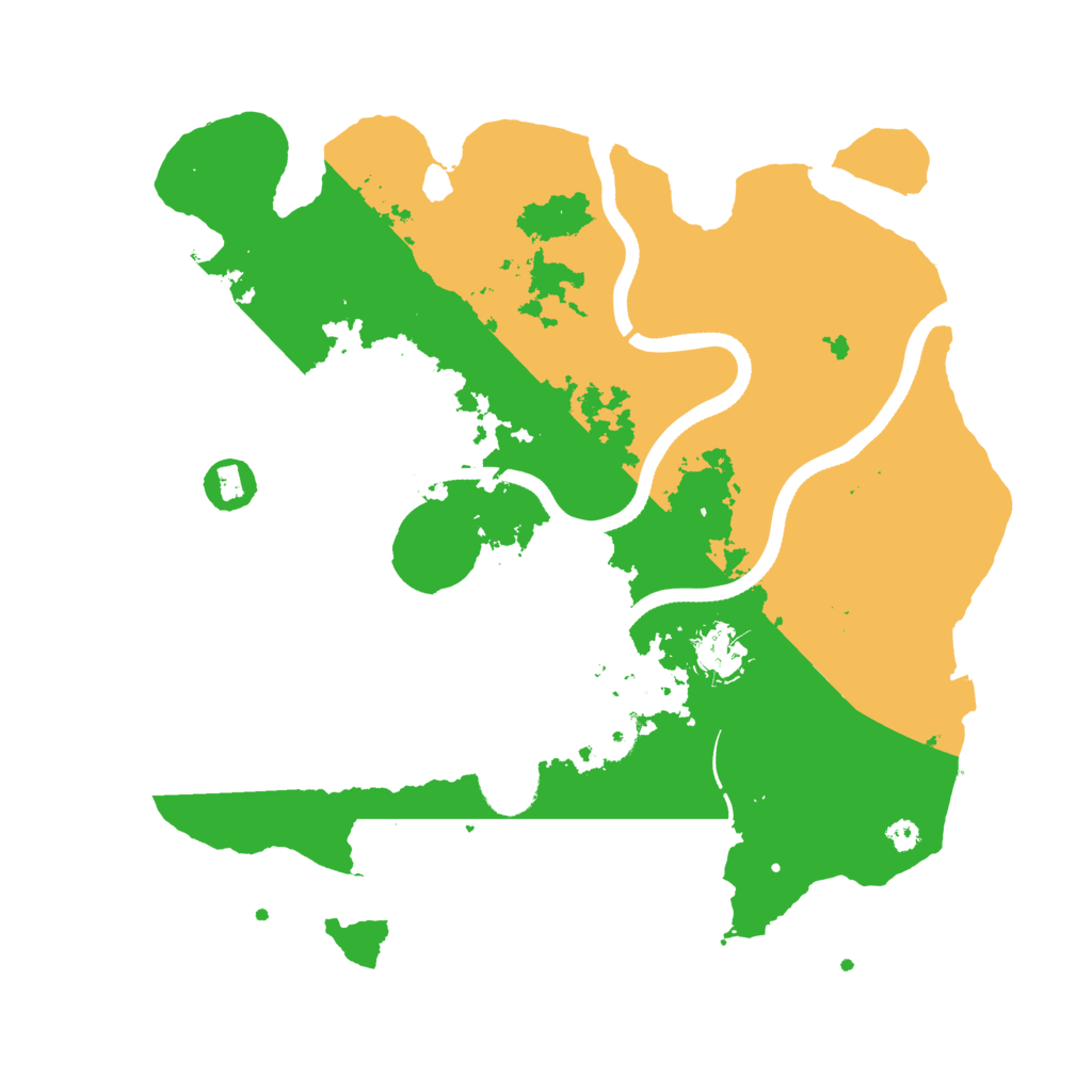 Biome Rust Map: Procedural Map, Size: 3500, Seed: 1058778441