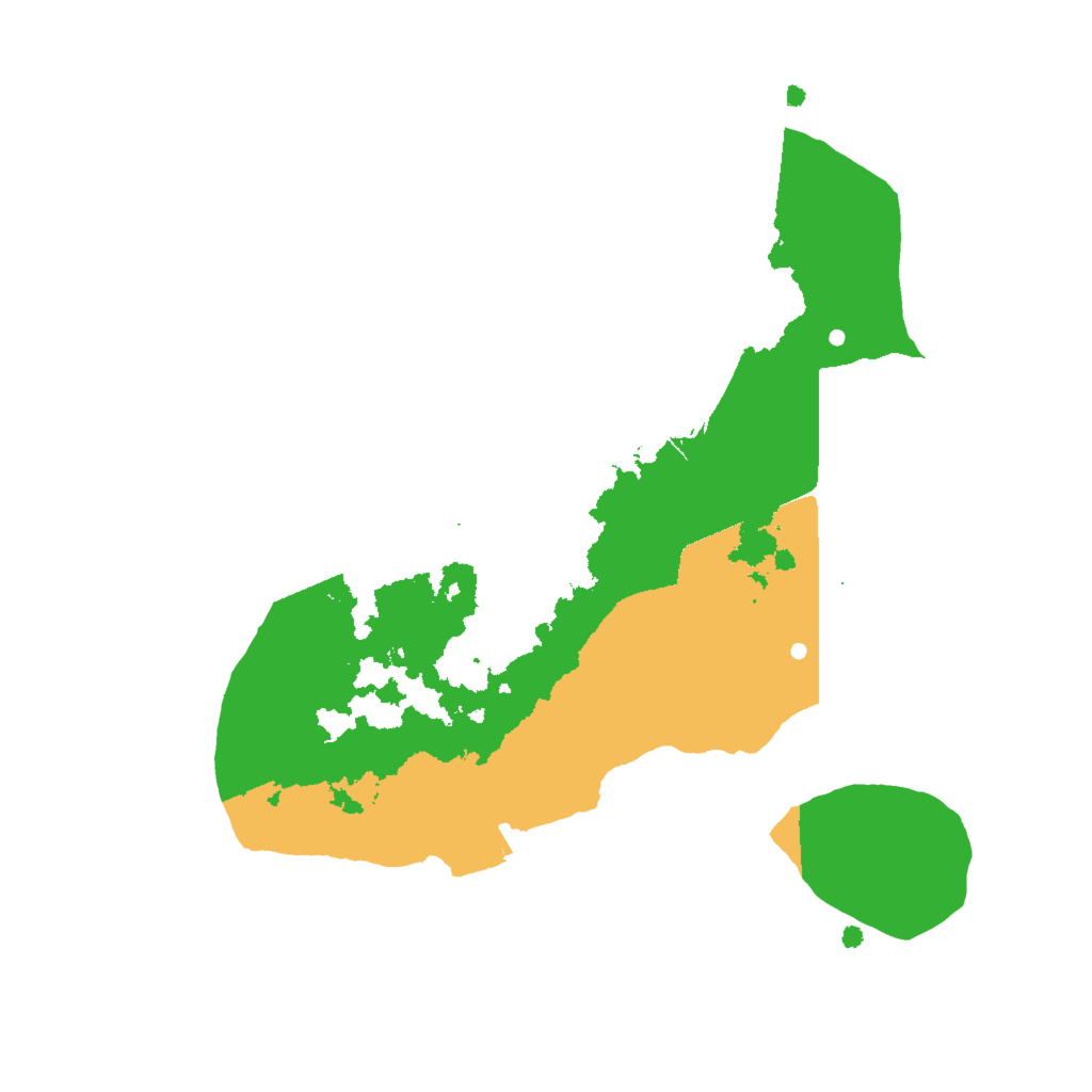 Biome Rust Map: Procedural Map, Size: 2000, Seed: 674360752