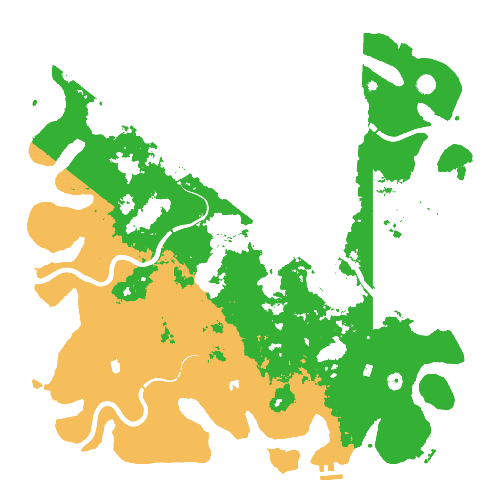 Biome Rust Map: Procedural Map, Size: 4500, Seed: 288799304