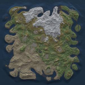 Thumbnail Rust Map: Procedural Map, Size: 4500, Seed: 288799304, 19 Monuments