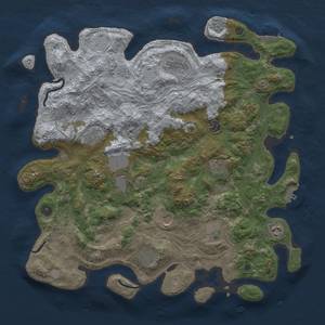 Thumbnail Rust Map: Procedural Map, Size: 4250, Seed: 50221687, 19 Monuments