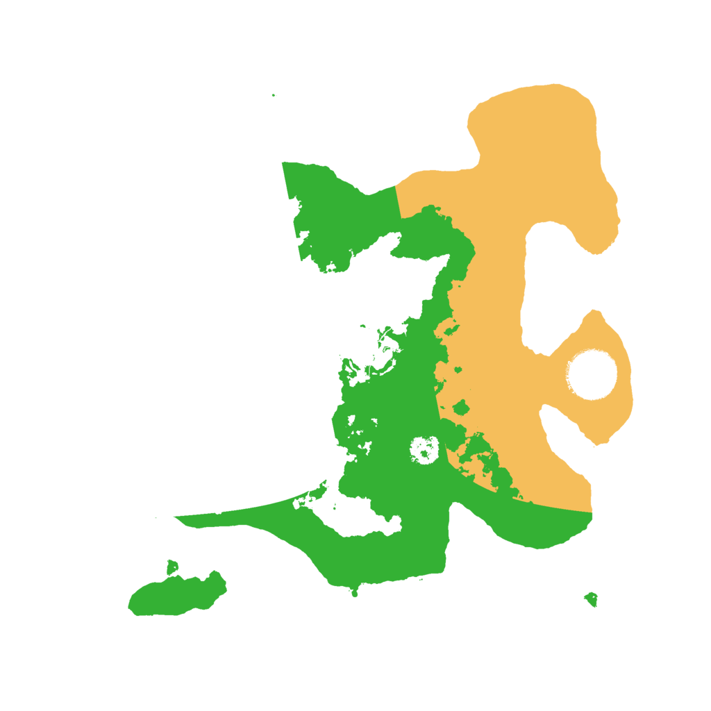 Biome Rust Map: Procedural Map, Size: 2500, Seed: 685834107
