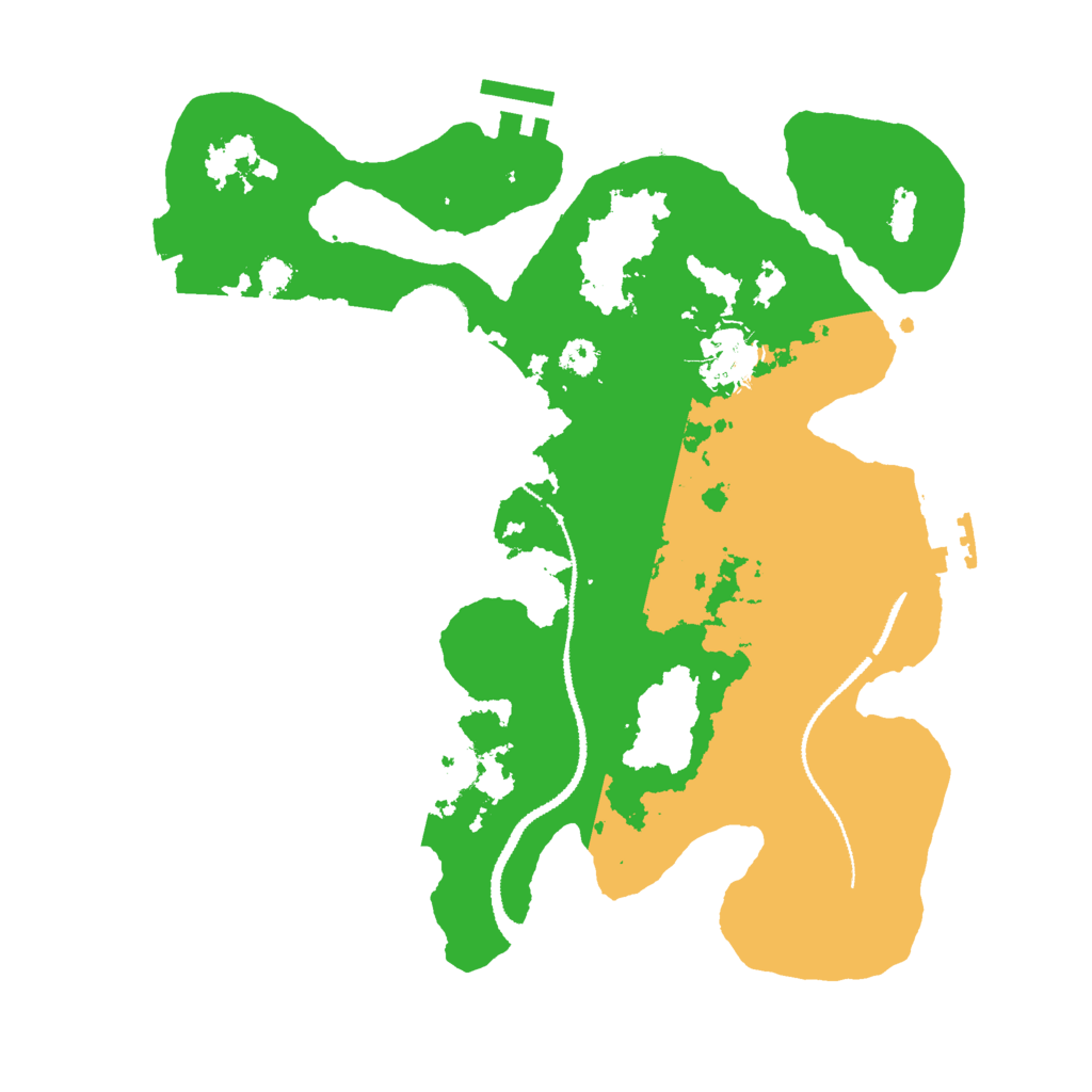 Biome Rust Map: Procedural Map, Size: 3000, Seed: 20575