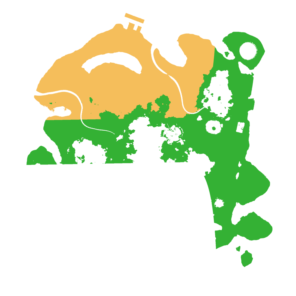 Biome Rust Map: Procedural Map, Size: 3000, Seed: 2522