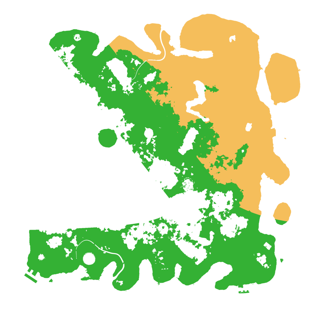 Biome Rust Map: Procedural Map, Size: 4500, Seed: 156907