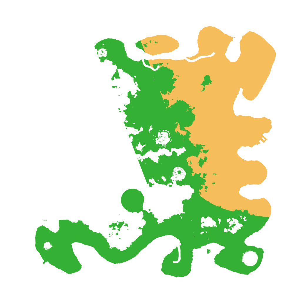 Biome Rust Map: Procedural Map, Size: 3500, Seed: 6518322